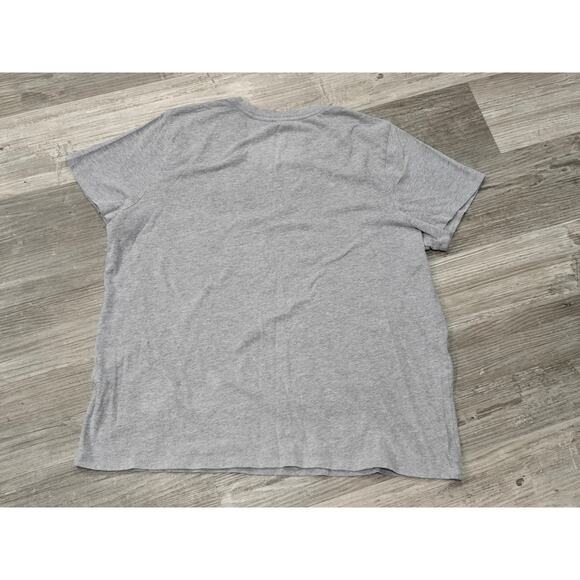 Puma Gray Short Sleeve Crew Neck T Shirt Comfort Active Top Puma Logo - Picture 2 of 7